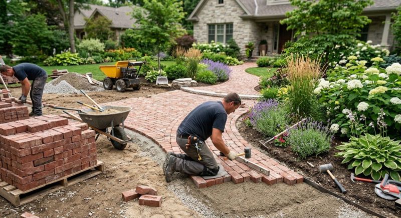 Brick Hardscape Installation in Nashua, NH