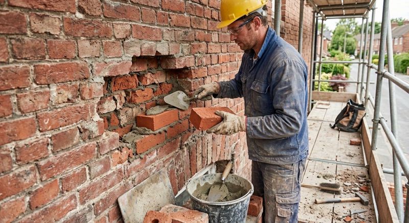 Brick Landscaping Installation in Worcester, MA