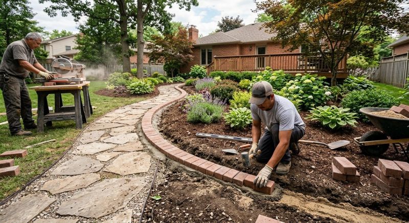 Brick Landscaping Installation in Fairfield County, CT